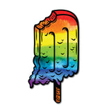 Rainbow Hoosiersicle Sticker