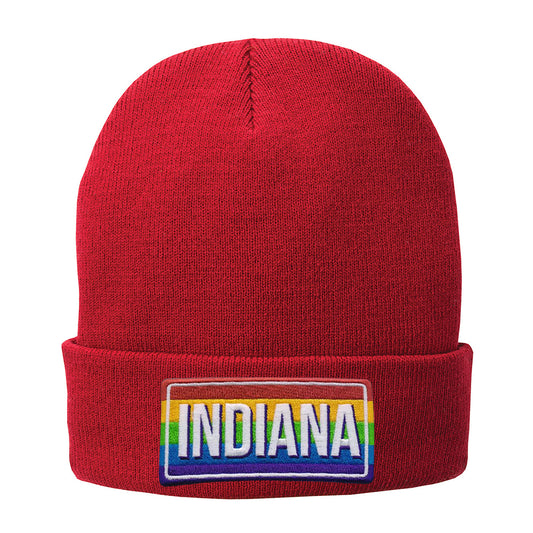 Rainbow Indiana Fleece-Lined Beanie