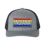 Rainbow Indiana Mesh Snapback Cap