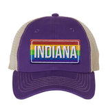 Rainbow Indiana Mesh Trucker Cap