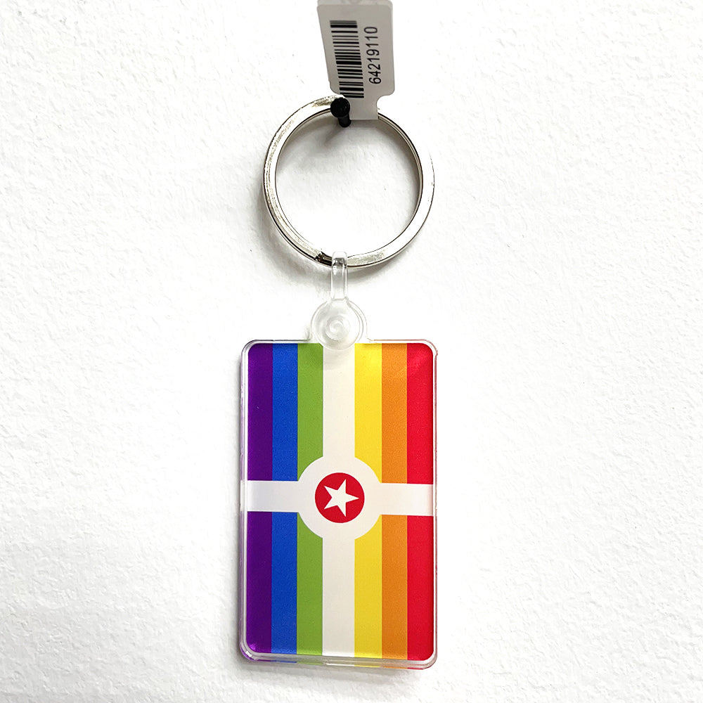 Rainbow Indy Flag Keychain