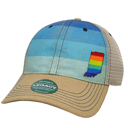 Rainbow State Mesh Trucker Cap