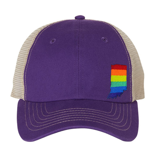 Rainbow State Mesh Trucker Cap