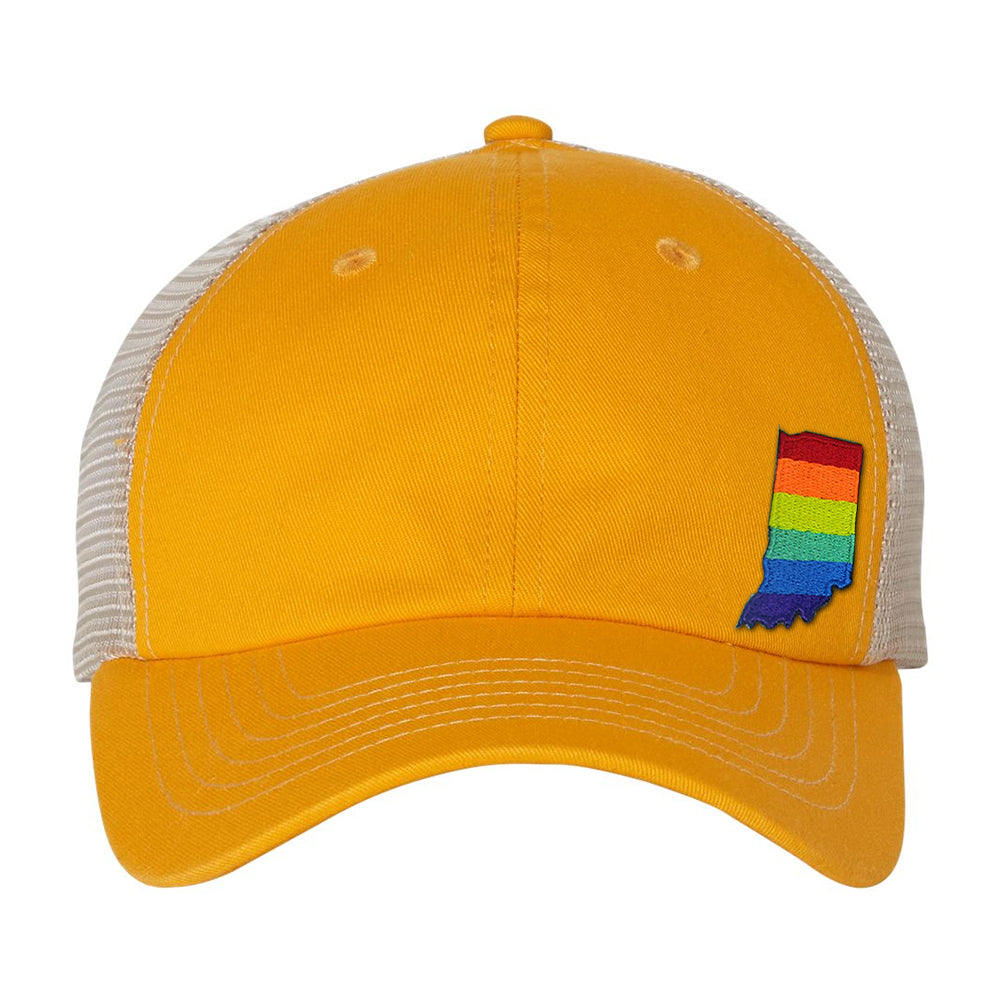 Rainbow State Mesh Trucker Cap