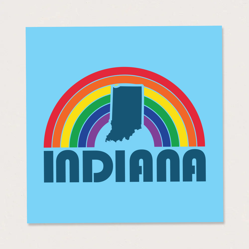 Rainbow Indiana Poster