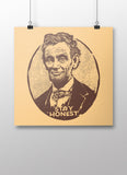 Stay Honest Abraham Lincoln Poster