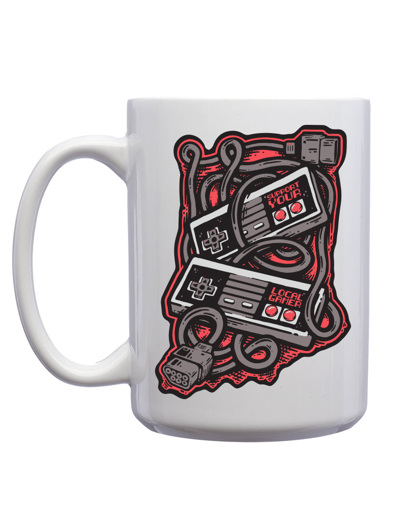 Support Your Local Gamer Mug - United State of Indiana: Indiana-Made T-Shirts and Gifts