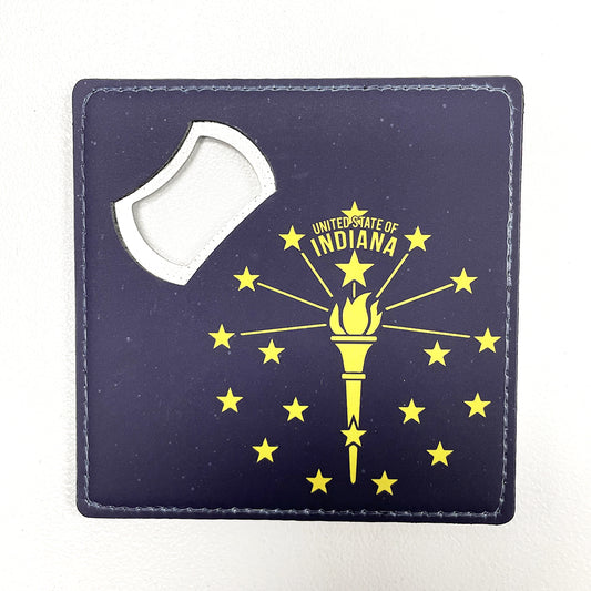 Torch & Stars Bottle Opener Coaster