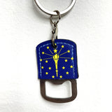 Torch and Stars Keychain Bottle Opener