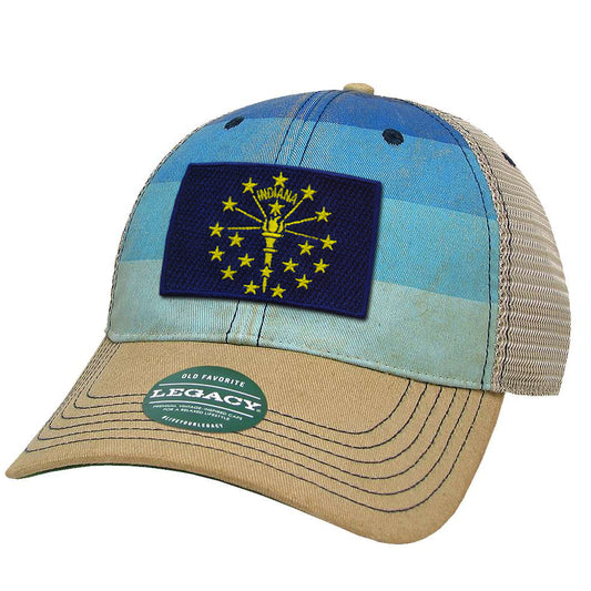 Torch and Stars Mesh Trucker Cap