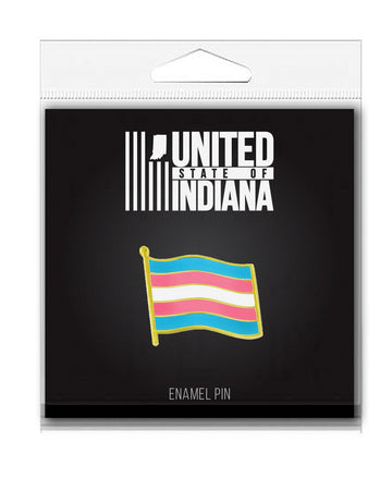 Trans Flag Enamel Pin
