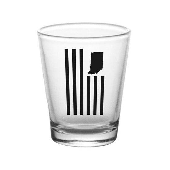 USI Flag Shot Glass - United State of Indiana: Indiana-Made T-Shirts and Gifts