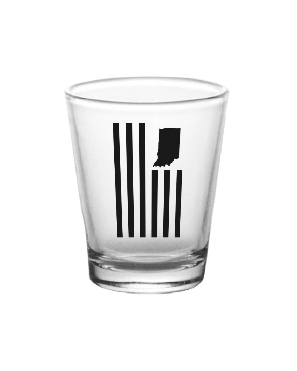 USI Flag Shot Glass - United State of Indiana: Indiana-Made T-Shirts and Gifts
