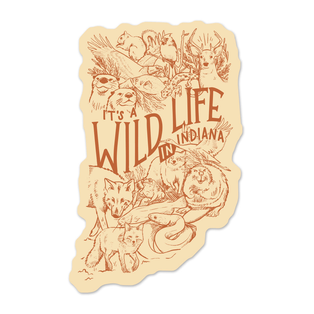 Visit Indiana Stickers