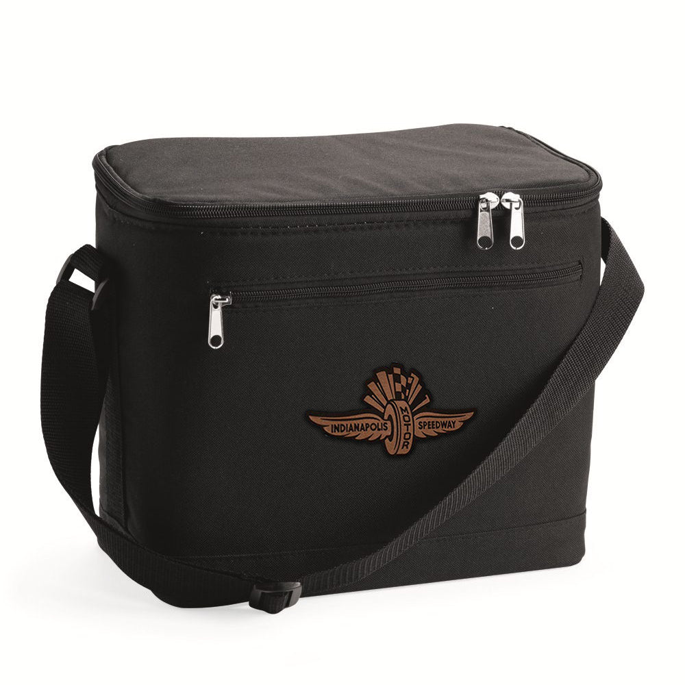 Winged Wheel Leather Patch Cooler Bag