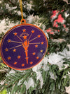 Torch and Stars Ornament
