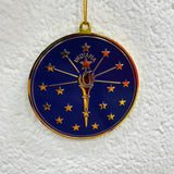 Torch and Stars Ornament